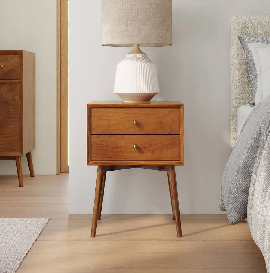 Table de chevet Pontarlier mid-century, vue 5 sur 6