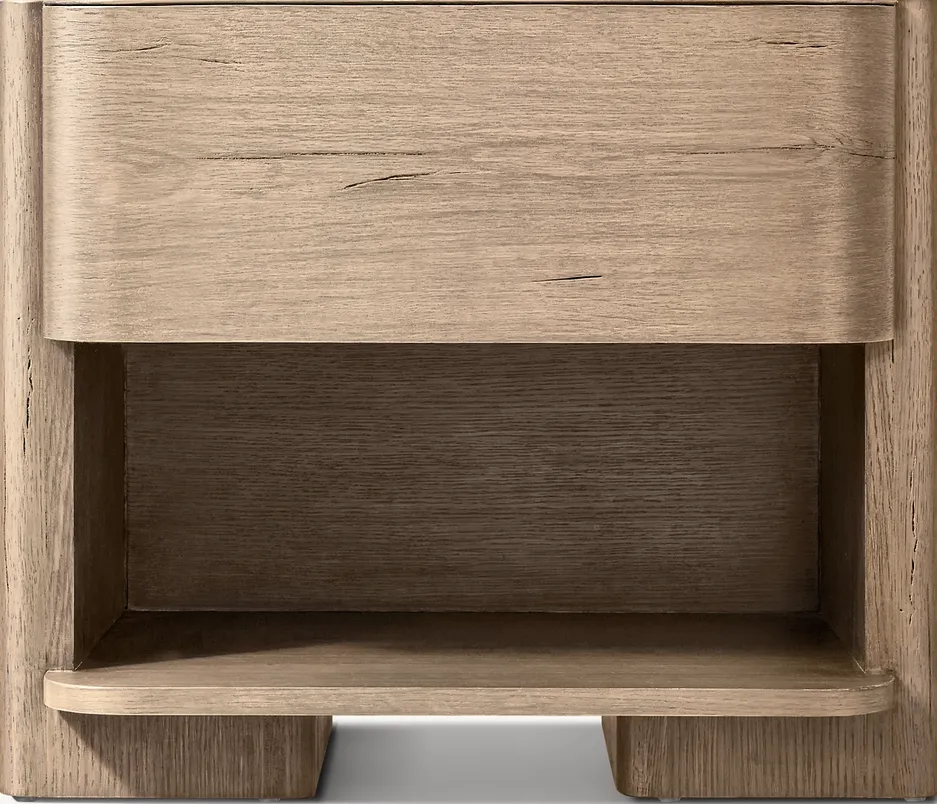 Table de chevet Privas en chêne, vue 5 sur 6