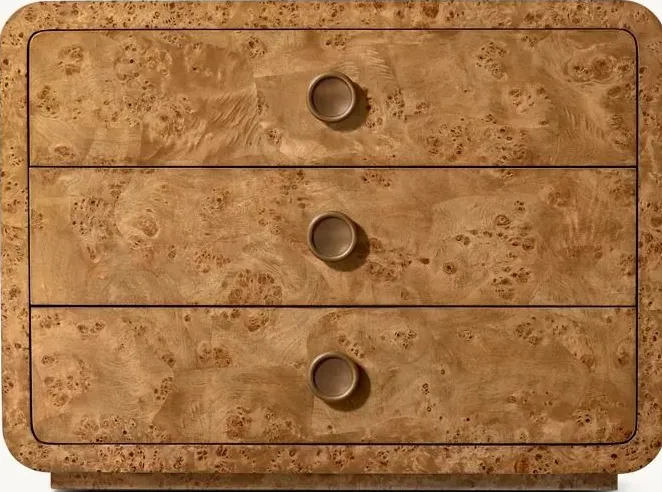 Table de chevet Roquefort en chêne, vue 3 sur 6