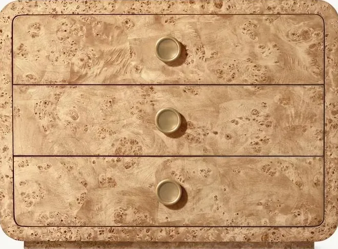 Table de chevet Roquefort en chêne, vue 4 sur 6