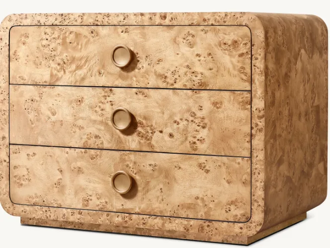 Table de chevet Roquefort en chêne, vue 5 sur 6