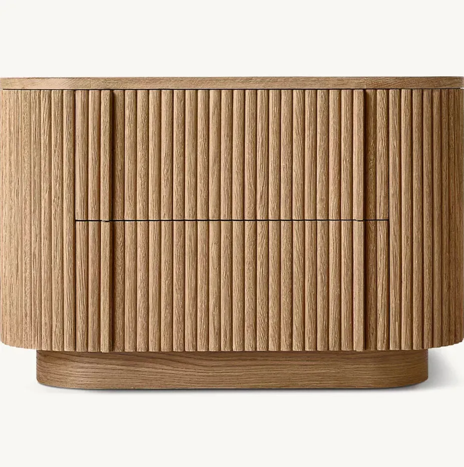 Table de chevet Salies en chêne, vue 2 sur 6