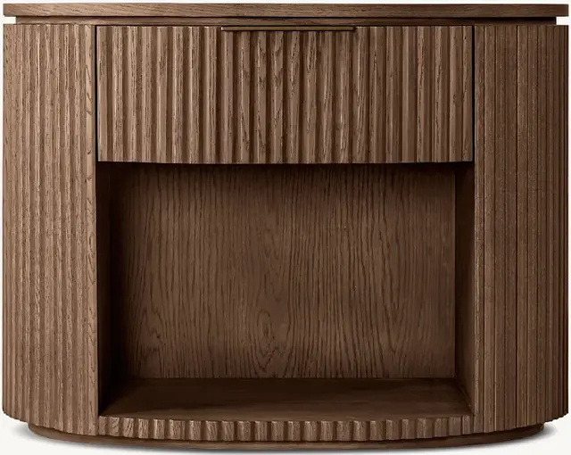 Table de chevet Salins en chêne noir — tables de chevet