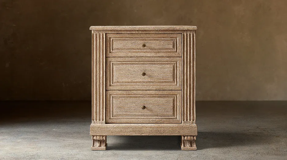 Table de chevet Saorge en chêne, vue 5 sur 6