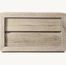 Table de chevet Saulieu en bois massif, vue 2 sur 6