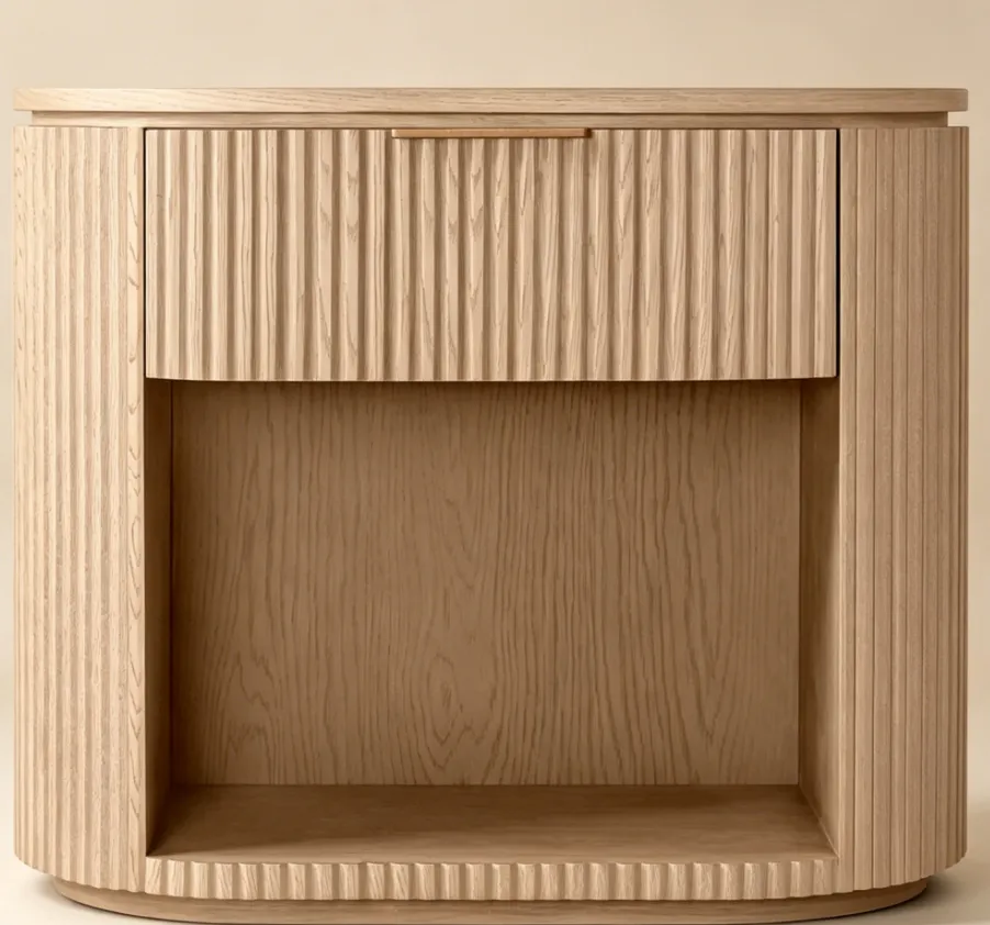 Table de chevet Sisteron en chêne blanc, collection tables de chevet ELWOOD HOME