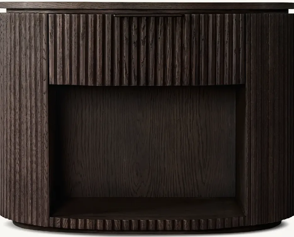 Table de chevet Soulac en chêne noir, collection tables de chevet ELWOOD HOME