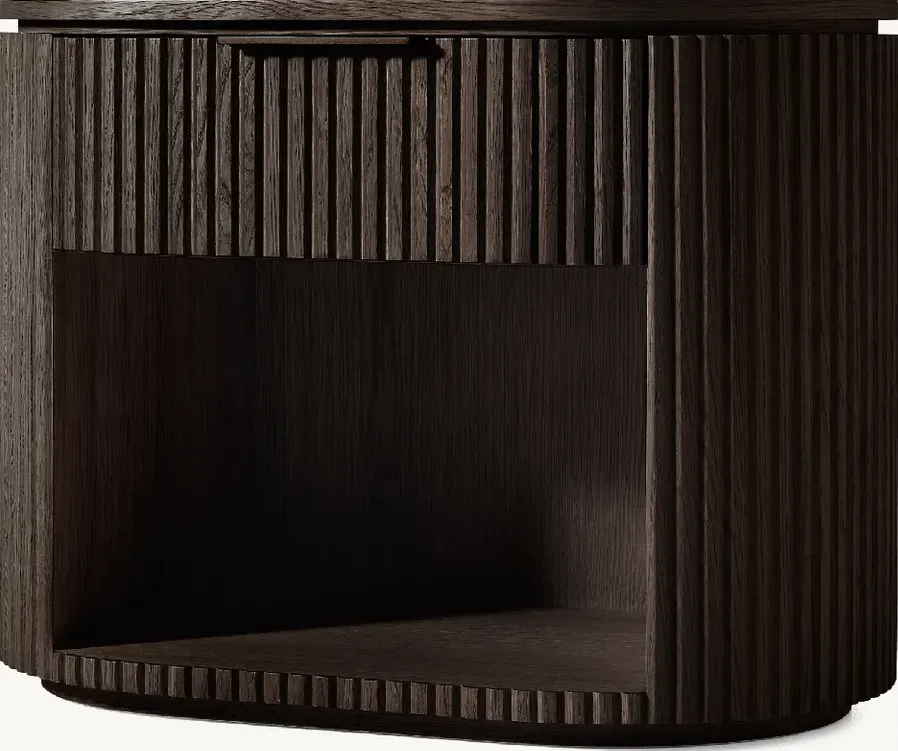 Table de chevet Soulac en chêne noir, vue 2 sur 6
