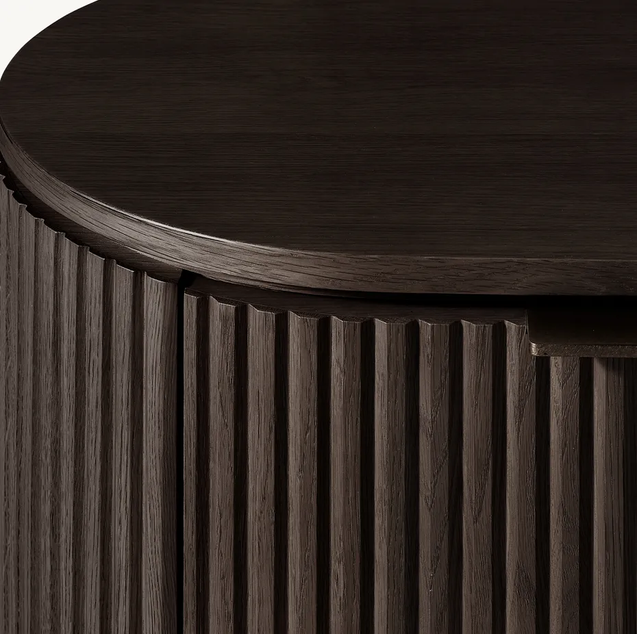 Table de chevet Soulac en chêne noir, vue 3 sur 6