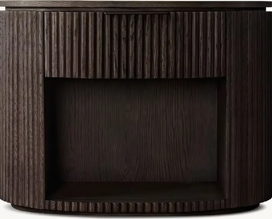 Table de chevet Soulac en chêne noir, vue 5 sur 6