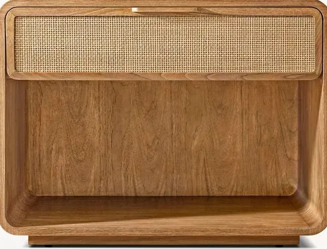 Table de chevet Tarascon en bois massif, vue 2 sur 4