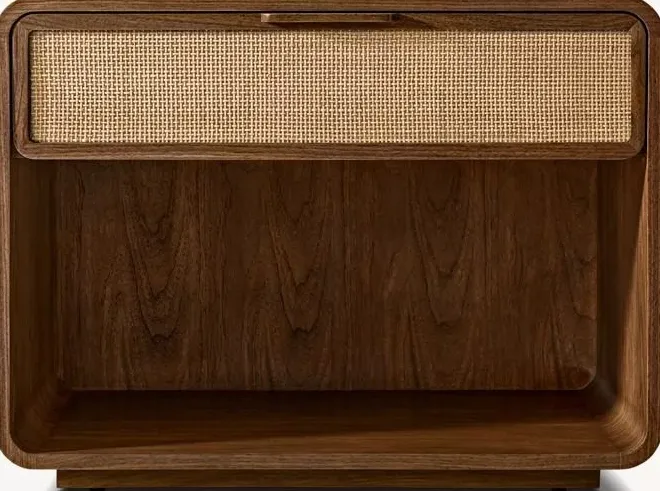 Table de chevet Tarascon en bois massif, vue 3 sur 4
