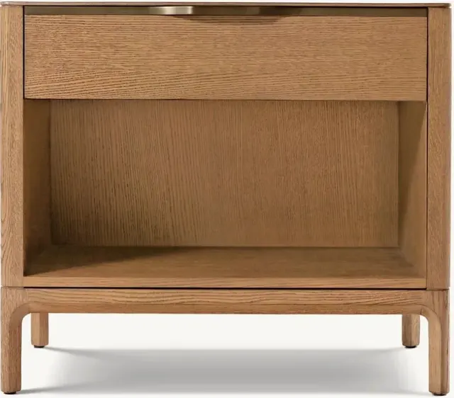 Table de chevet Vauvert en bois massif brun — tables de chevet