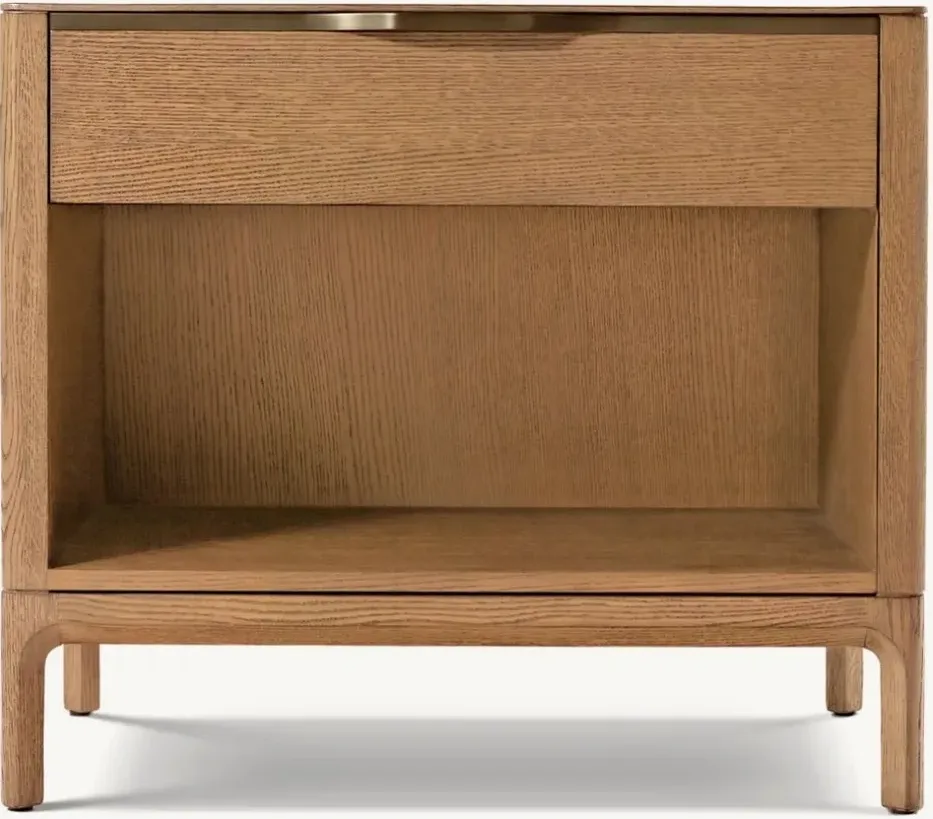 Table de chevet Vauvert en bois massif brun, bois massif — tables de chevet ELWOOD HOME