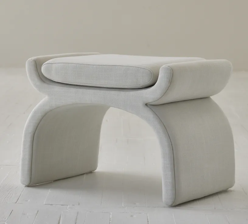 Tabouret Auray en tissu, collection chaises ELWOOD HOME