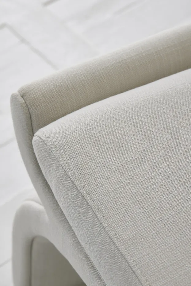 Tabouret Auray en tissu, vue 6 sur 6