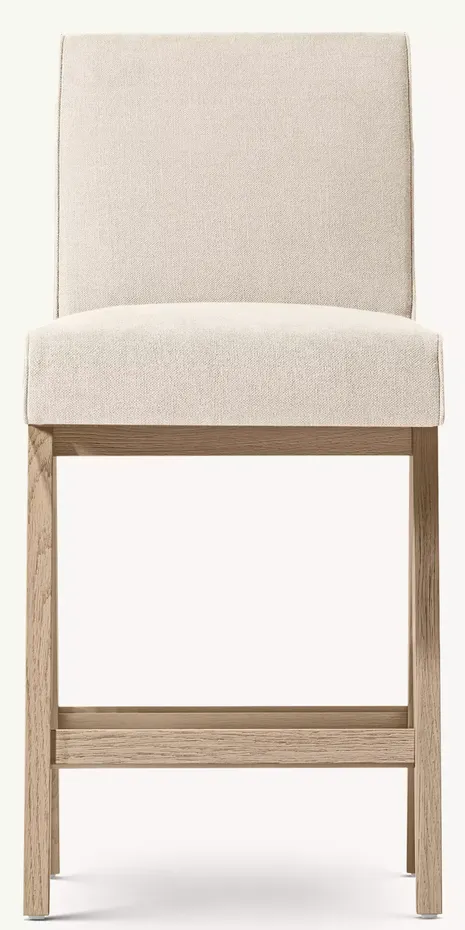Tabouret de bar Apt en tissu, vue 3 sur 5