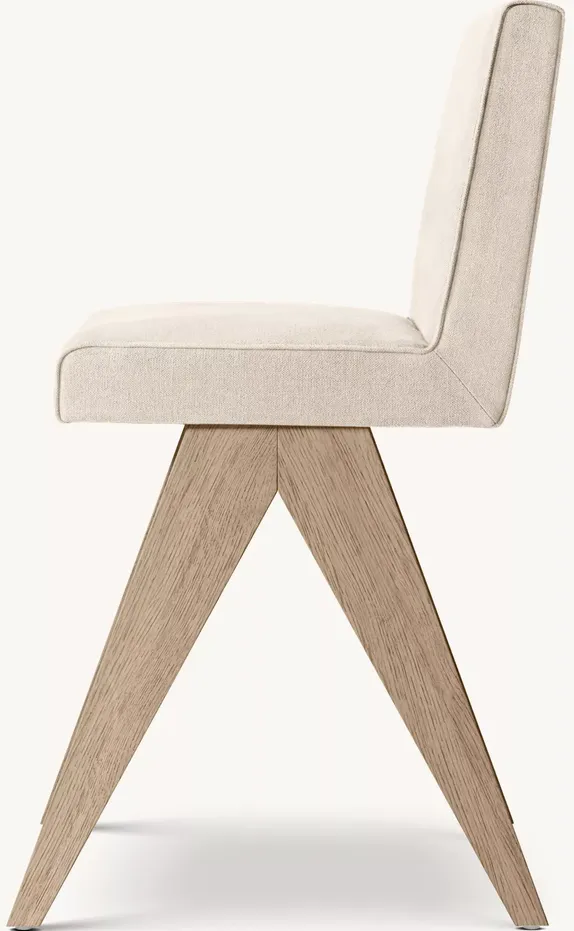 Tabouret de bar Apt en tissu, vue 4 sur 5