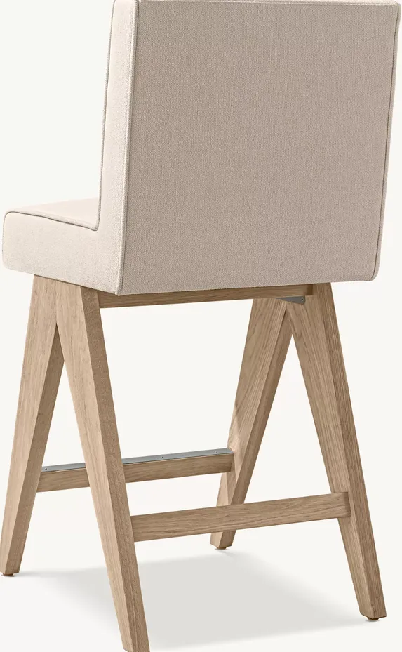 Tabouret de bar Apt en tissu, vue 5 sur 5
