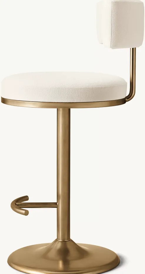 Tabouret de bar Arles en tissu, vue 4 sur 6