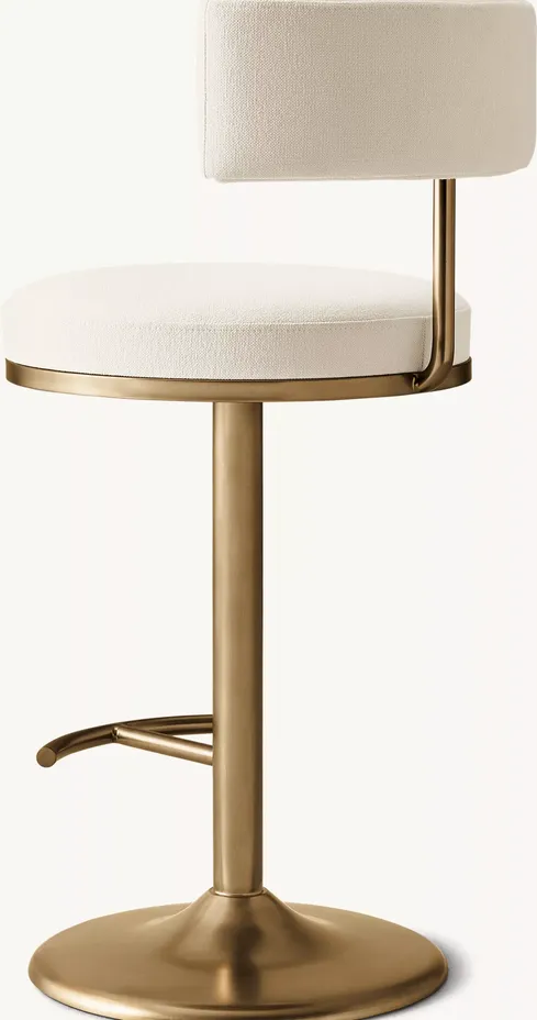Tabouret de bar Arles en tissu, vue 5 sur 6