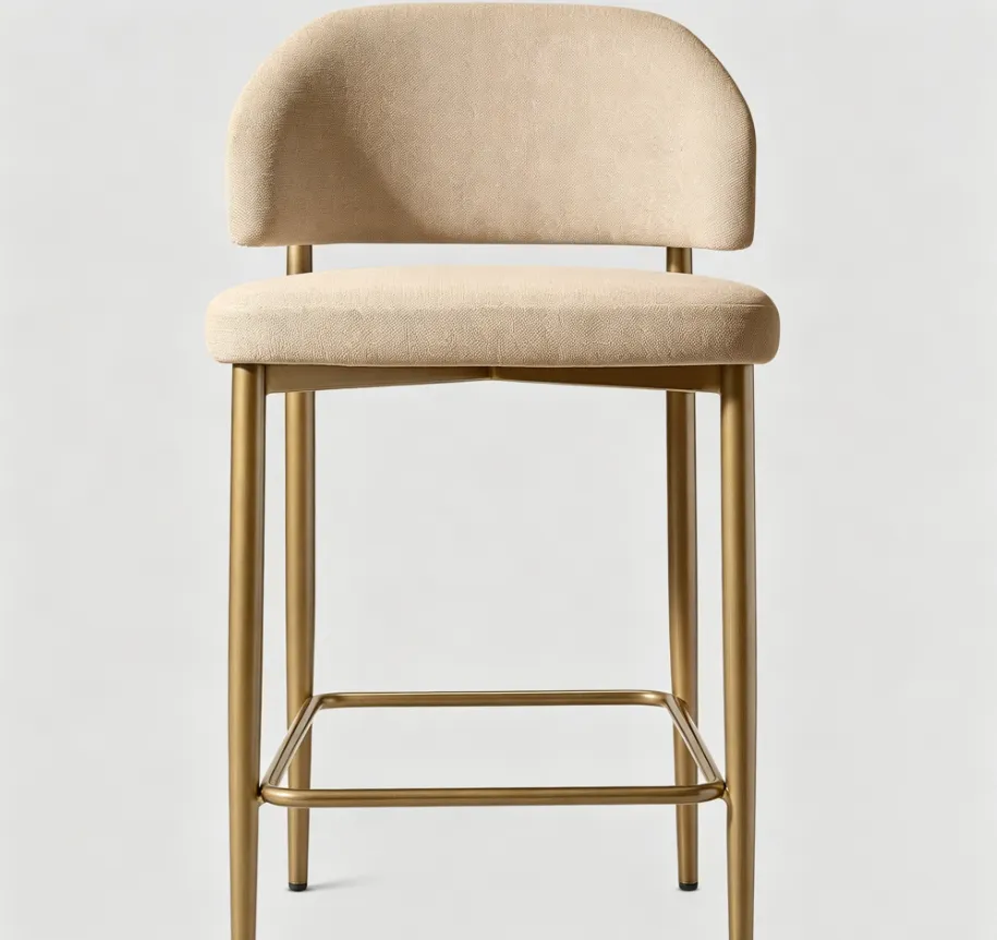 Tabouret de bar Céreste en tissu, collection chaises ELWOOD HOME