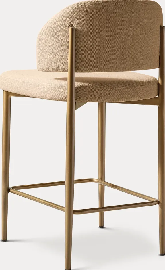 Tabouret de bar Céreste en tissu, vue 5 sur 5