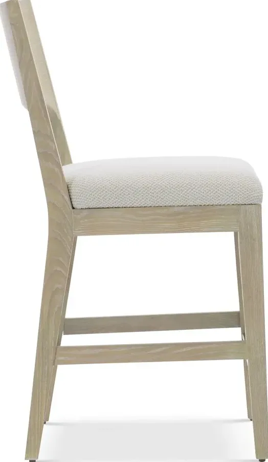 Tabouret de bar Fayence en bois massif, vue 2 sur 5