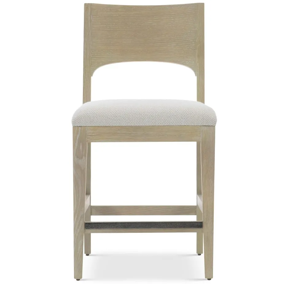 Tabouret de bar Fayence en bois massif, vue 3 sur 5