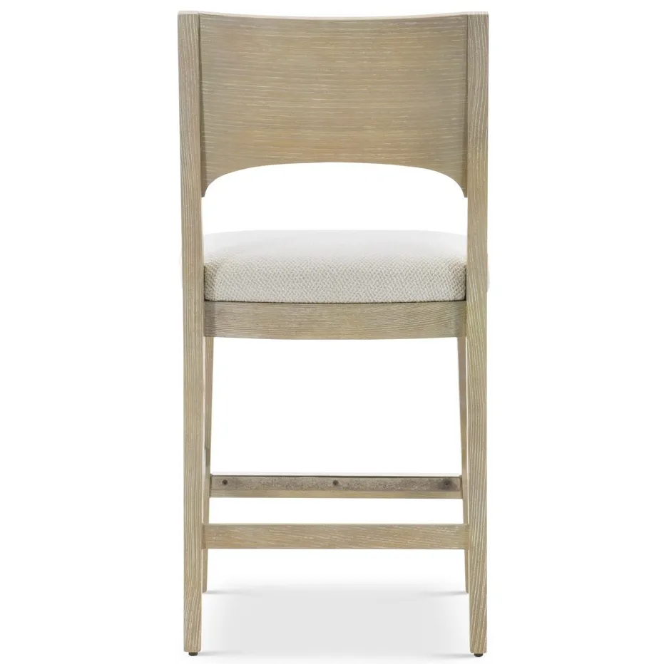 Tabouret de bar Fayence en bois massif, vue 4 sur 5