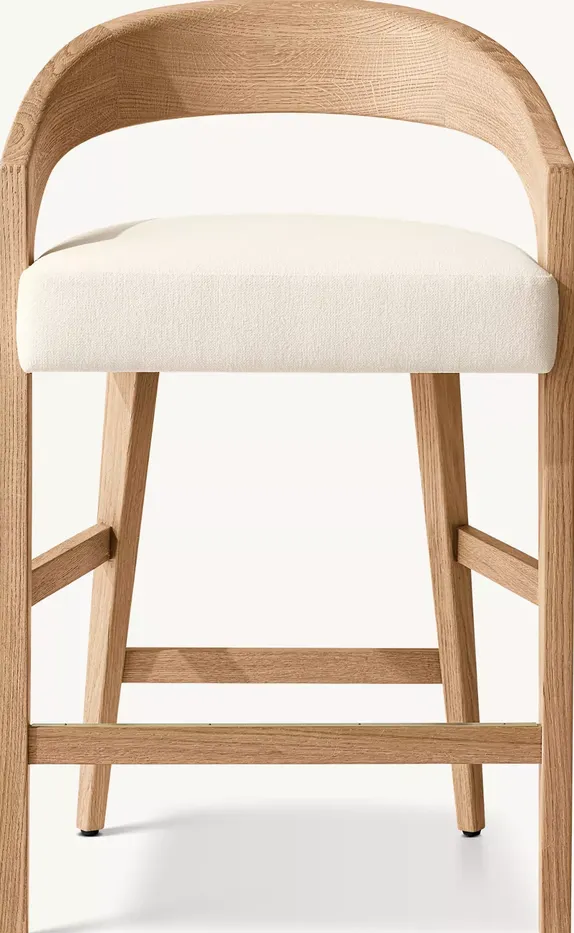 Tabouret de bar Lacoste en tissu, vue 2 sur 4