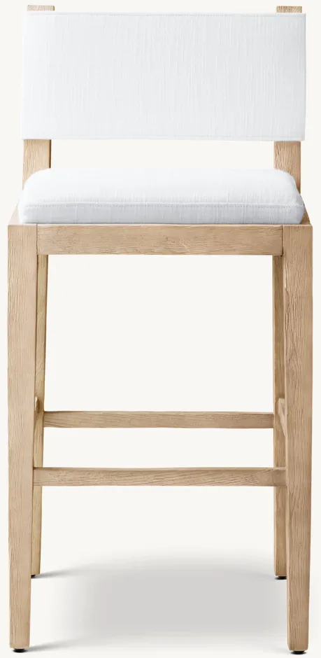 Tabouret de bar Oppède en tissu, vue 2 sur 4