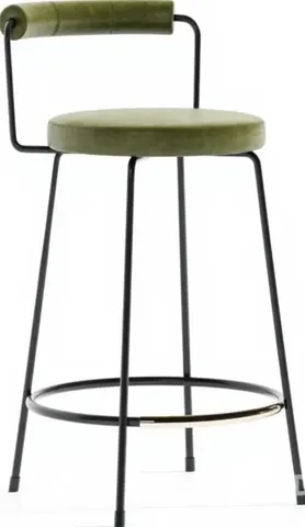 Tabouret de bar Peille en tissu — chaises