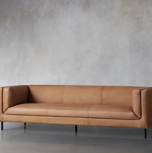 Tabouret de bar Ruoms en cuir — chaises