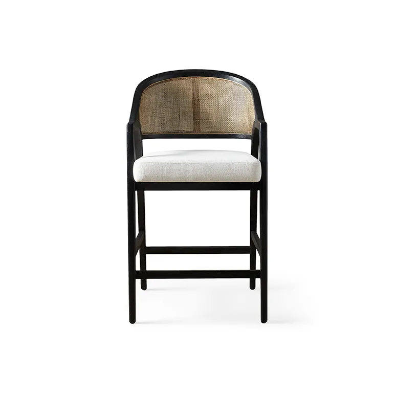 Tabouret de bar Souillac en rotin, vue 6 sur 6