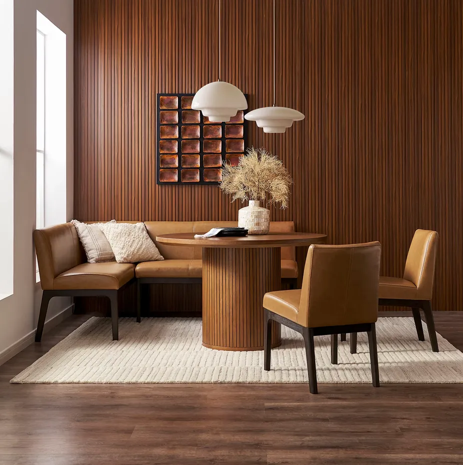 Tabouret Espelette en cuir, collection chaises ELWOOD HOME