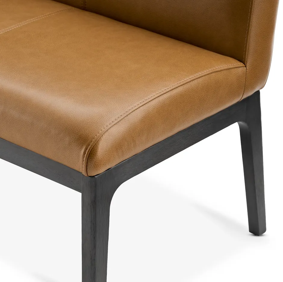 Tabouret Espelette en cuir, vue 5 sur 5