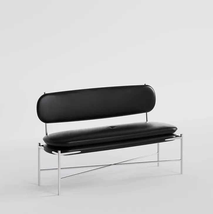 Tabouret Pontarlier en cuir, vue 6 sur 6