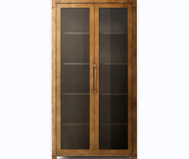 Vitrine Anduze en bois massif — meubles de rangement